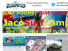 Tablet Screenshot of jacosurfcamp.com
